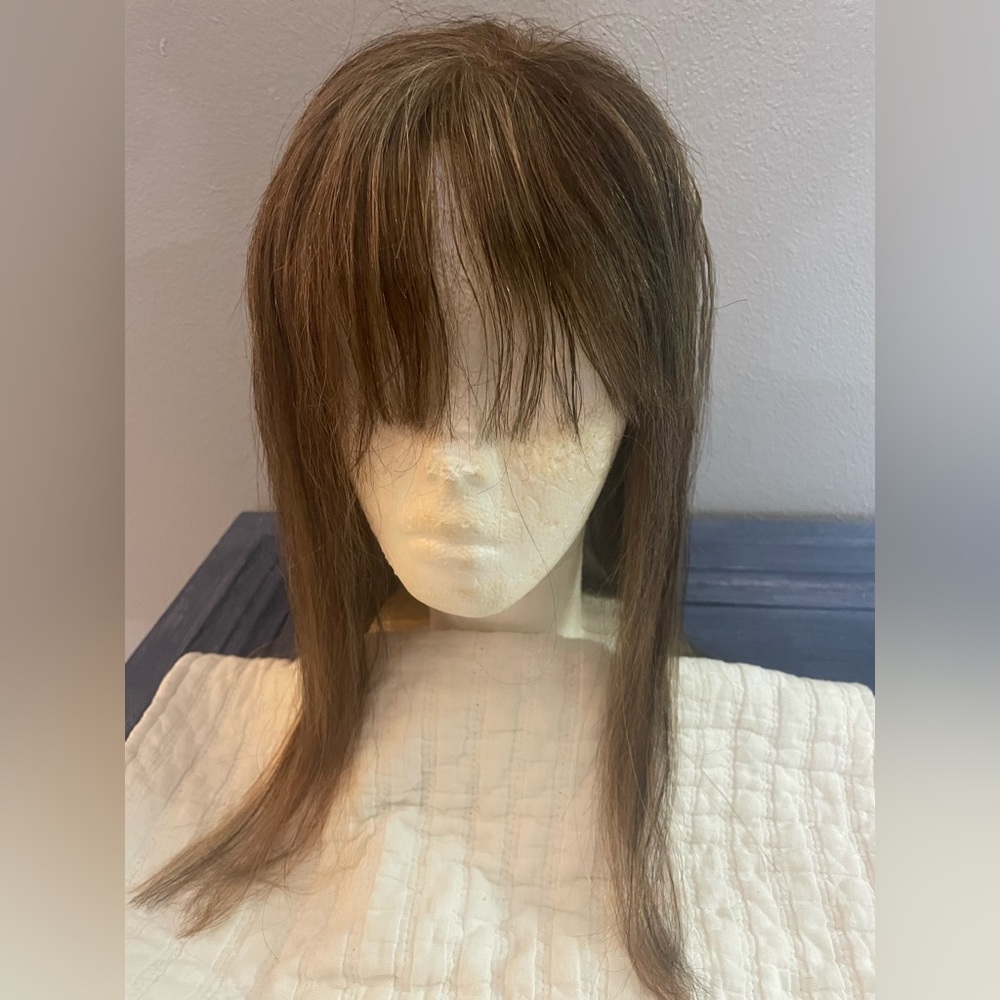 Custom human hair topper, never worn